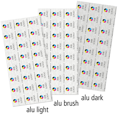 mikroperforierte Druckbögen im Alu-Design