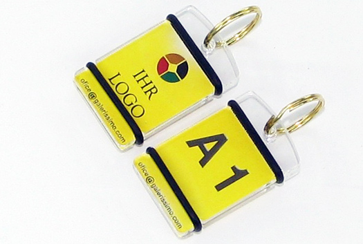 kleine Messing-Schlüsselanhänger